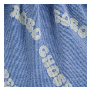 Bobo Choses – Rock aus geprägtem Bio-Baumwoll-Jersey | Blau