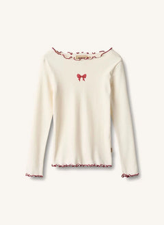 Wheat - Louann Bio-Baumwoll-Knotenshirt | Elfenbein