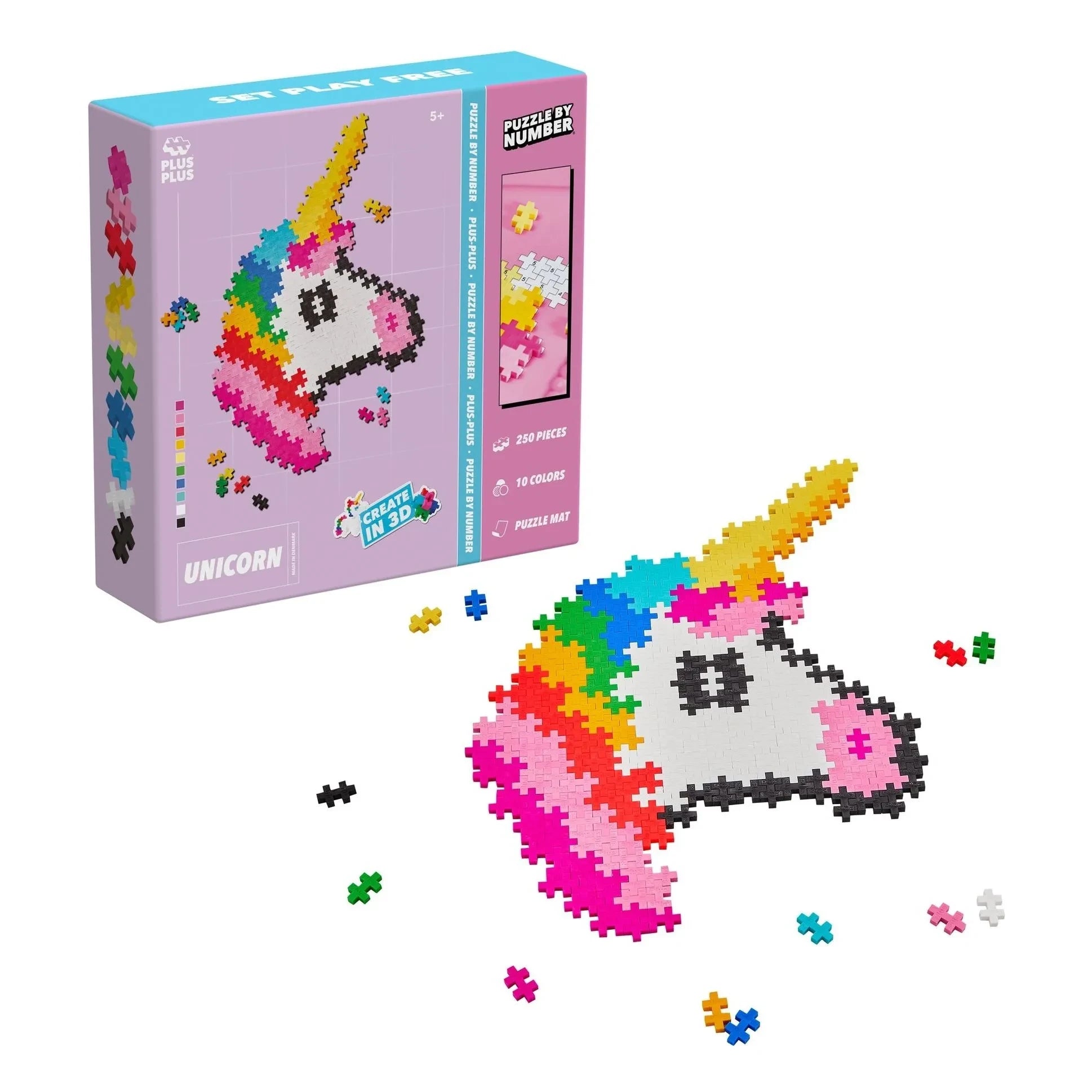 Plus-Plus - Einhorn-Puzzle - 250 Teile
