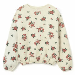 Cozmo - Celia Sweat Flowers Organik Pamuk | Ivory