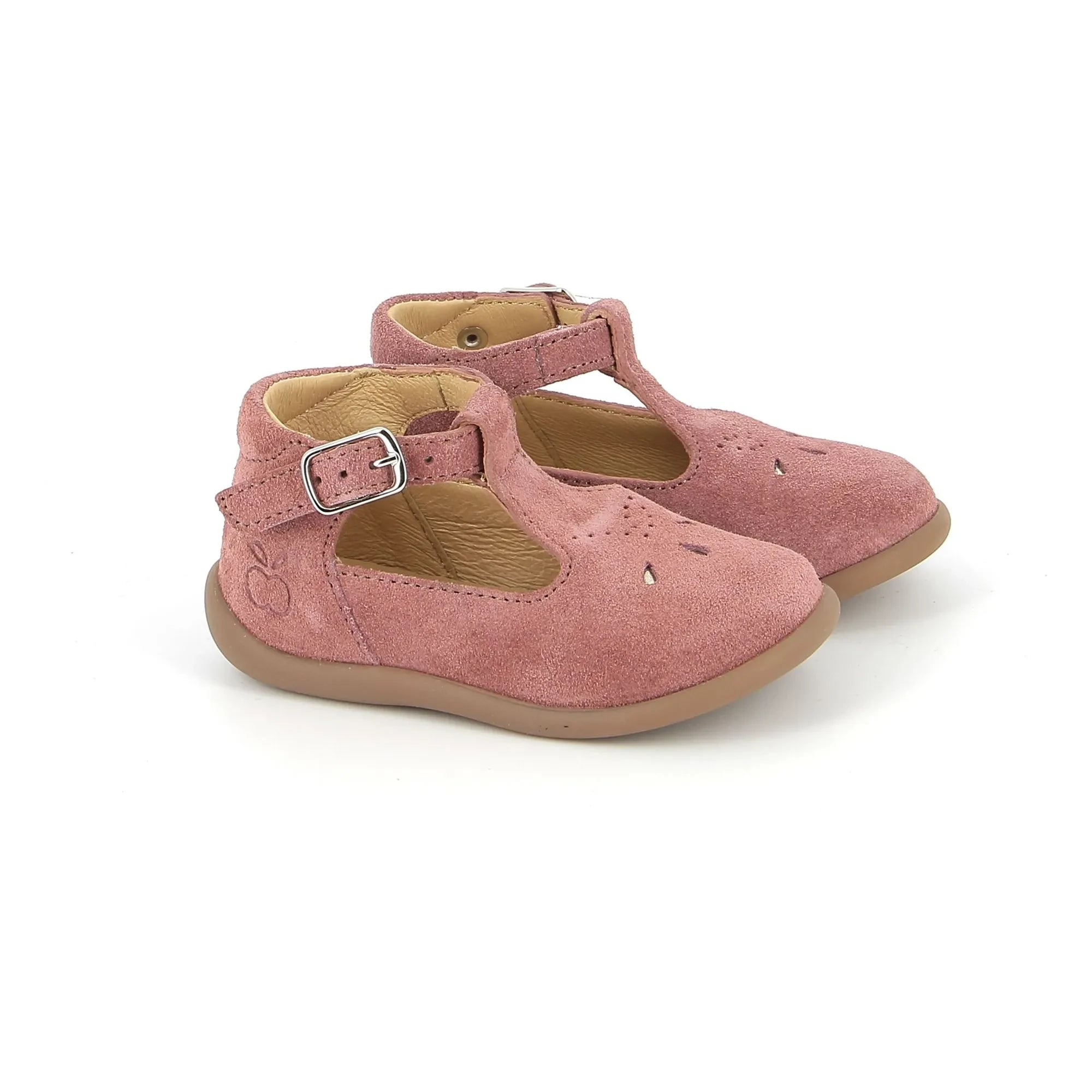 Pom d'Api - Salomé Samt-Sandalen | Rosa