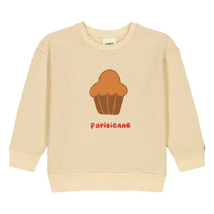 Studio Bohème - Bart Brioche organik pamuk sweatshirt | Soluk sarı