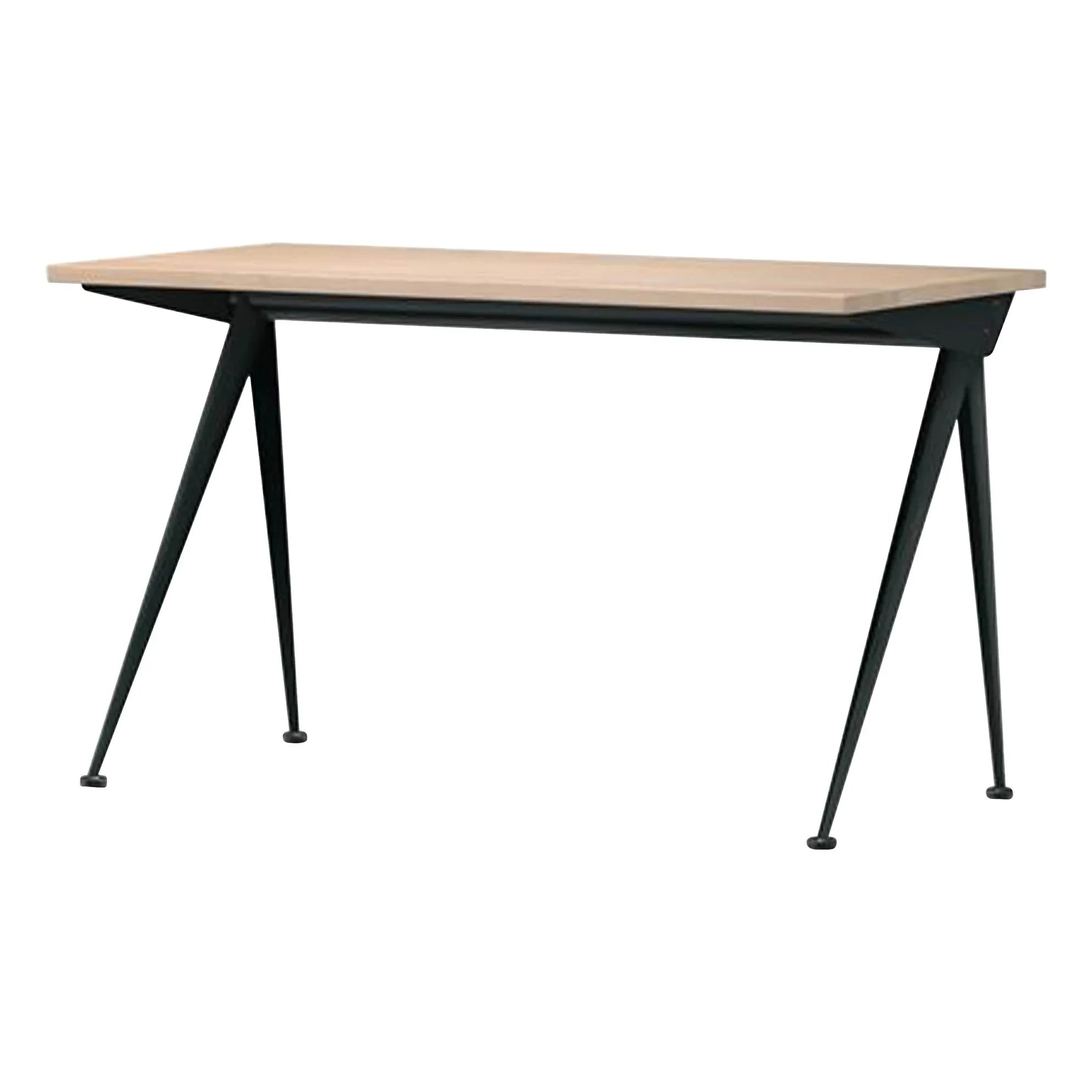 Vitra - Compas Direction Schreibtisch - Dunkelschwarzer Fuß - Jean Prouvé, 1953 | Eiche