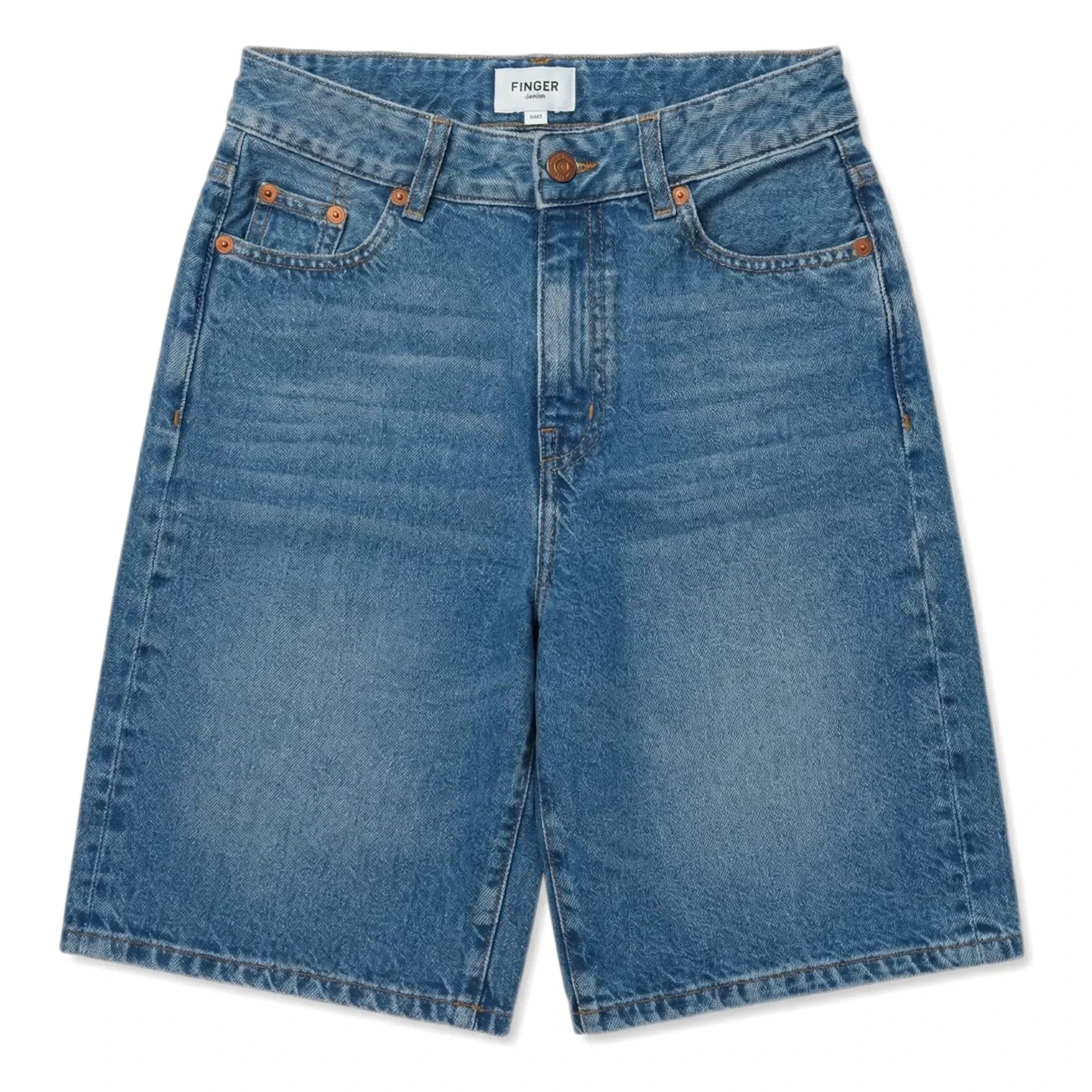 Finger in the nose - Bermuda Denim Oversize Sacha | Denim mavisi