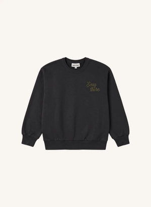 Smallable Kid - Arlo Easy Original Bio-Baumwoll-Sweatshirt | Schwarz