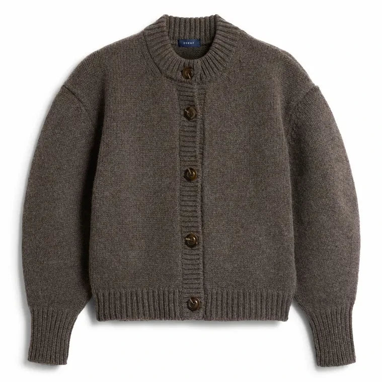 Soeur - Cardigan Léonard Merinos yünü | Buzlu kahverengi