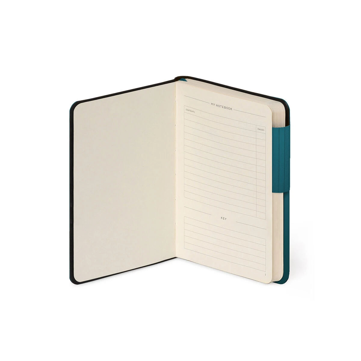 Legami - Notizbuch mit Blank Pages und Monochrome Weichem Cover - Tiefes Teal - Mein Notizbuch