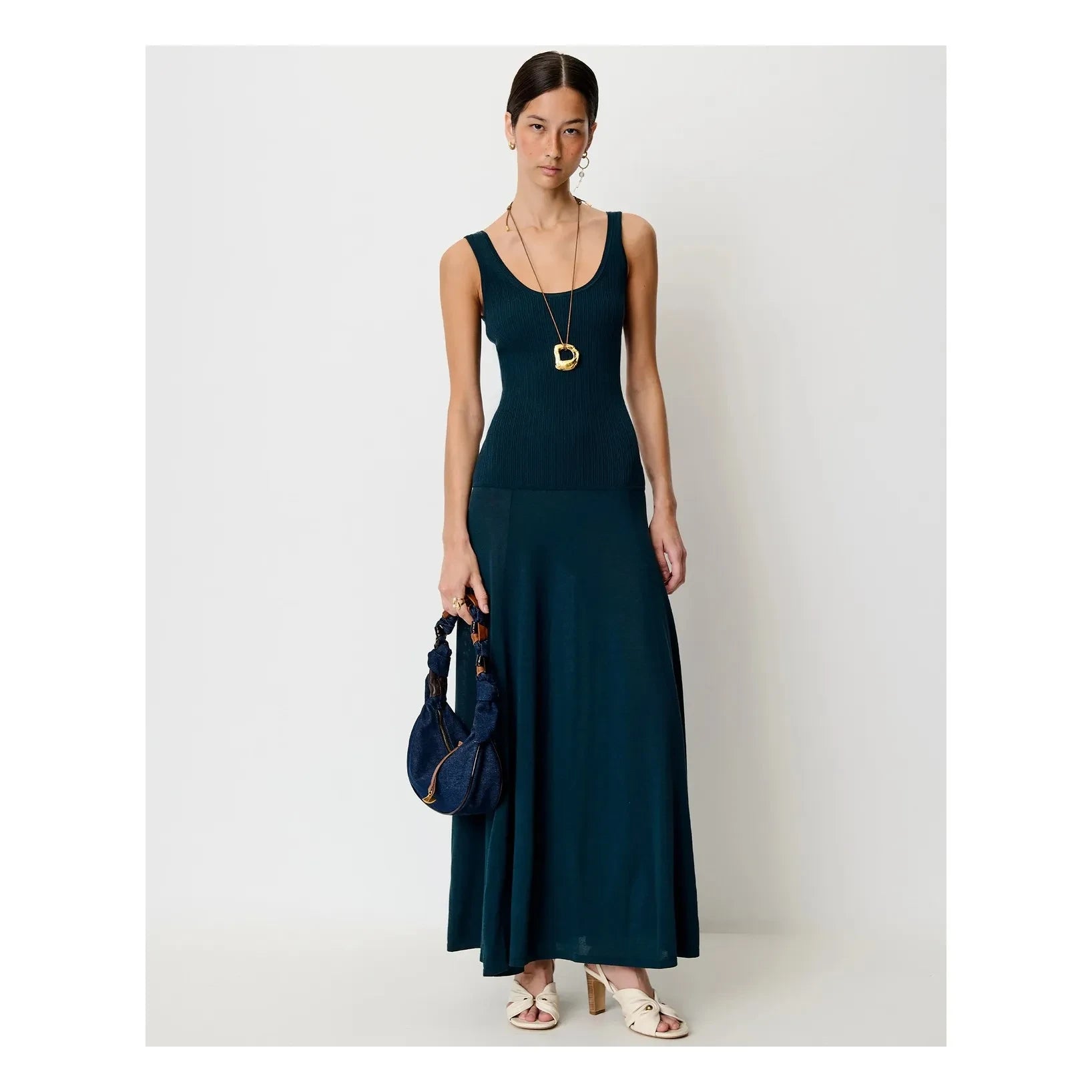 Sessùn - Desna Kleid aus Bio-Baumwolle | Braun