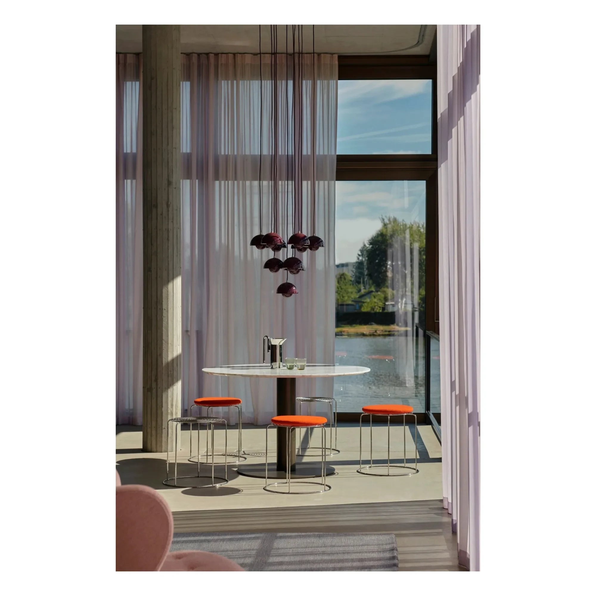 & Tradition - Sitz für Verner Panton VP11 Drahtschemel | Mohnrot