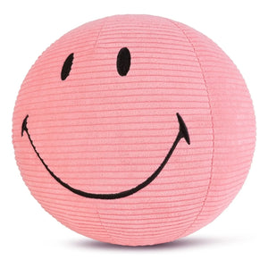 Bon Ton Toys - SMILEY - Smiley Plüschtier aus Samt-Kordsamt | Staubiges Rosa
