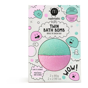 Nailmatic Kids - Rosa und Lagoon Grün Doppelpack Badebomben