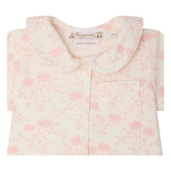 Bonpoint – Laelia Fleuri Set aus Oberteil und Shorts aus Bio-Baumwolle | Rosa