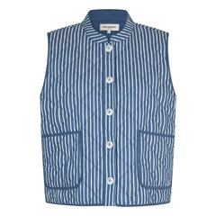 Lollys Laundry – Cairo Stripes Ärmellose Jacke | Blau