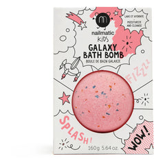 Nailmatic Kids - Roter Planet Badebombe - 160 g | Rosa