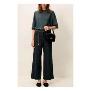 Sessùn – T-Shirt Dorel | Grau-Blau