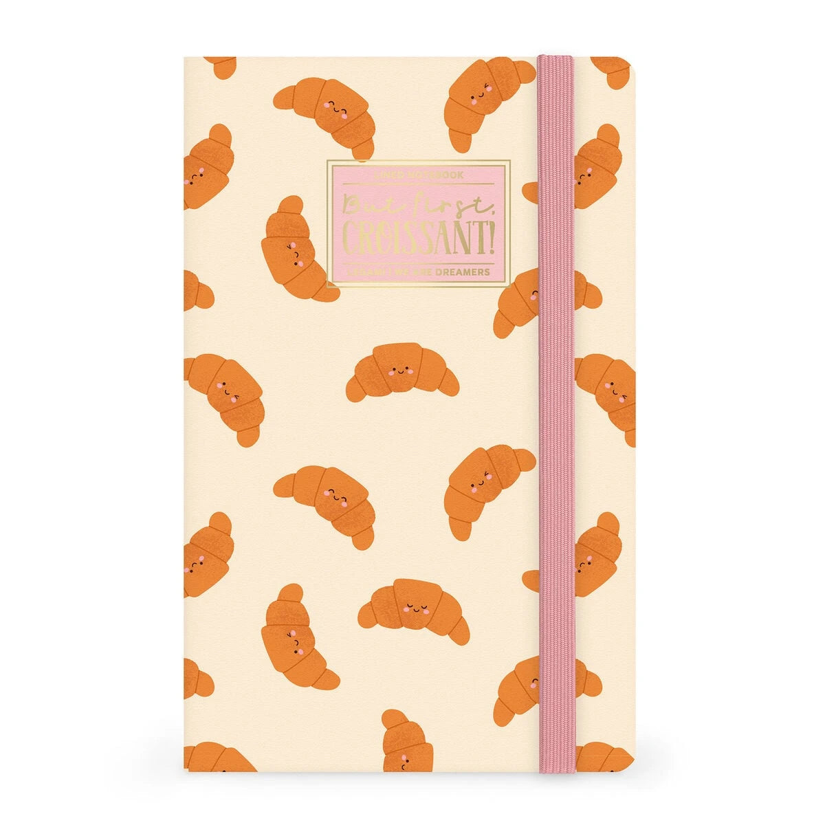 Legami - Resimli Sert Kapaklı Çizgili Fotoğraf Defteri - Kruvasan