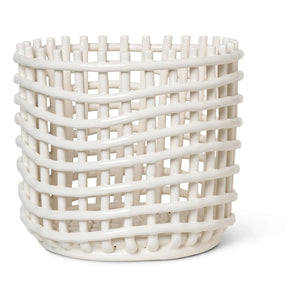 Ferm Living - Keramik Korb | Weiß