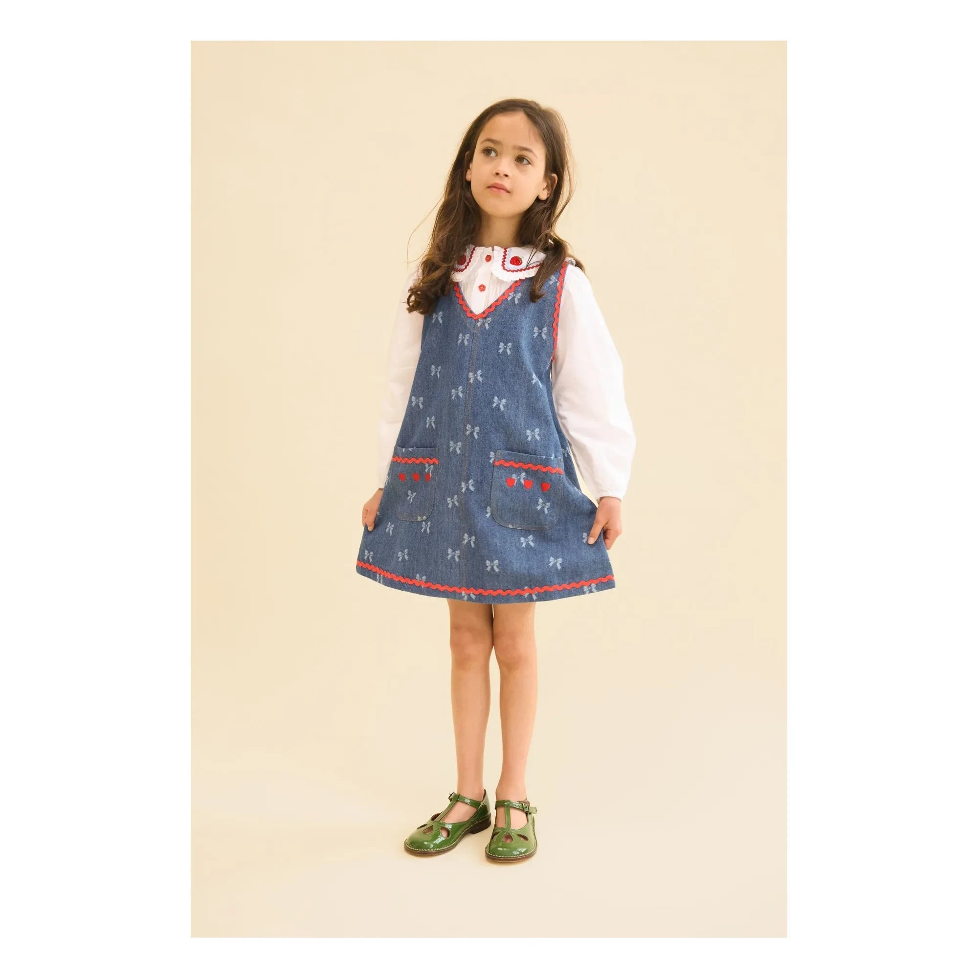 Flöss - Denim Eva Wickelkleid | Blau
