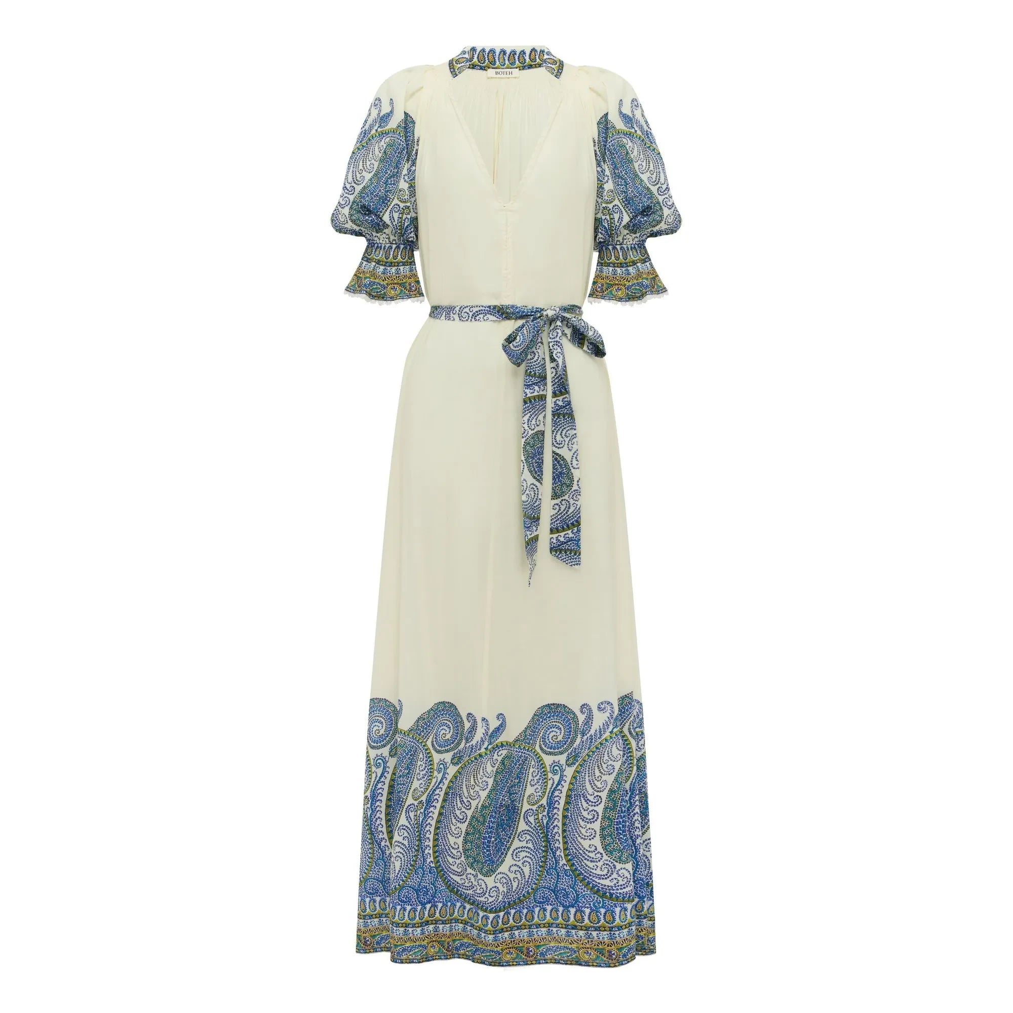Boteh - Arcadia Baumwollkleid | Lapislazuli