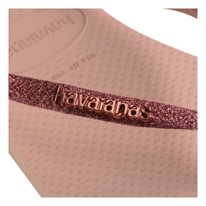 Havaianas - Dünne Zehentrenner mit Glitzer | Rosa