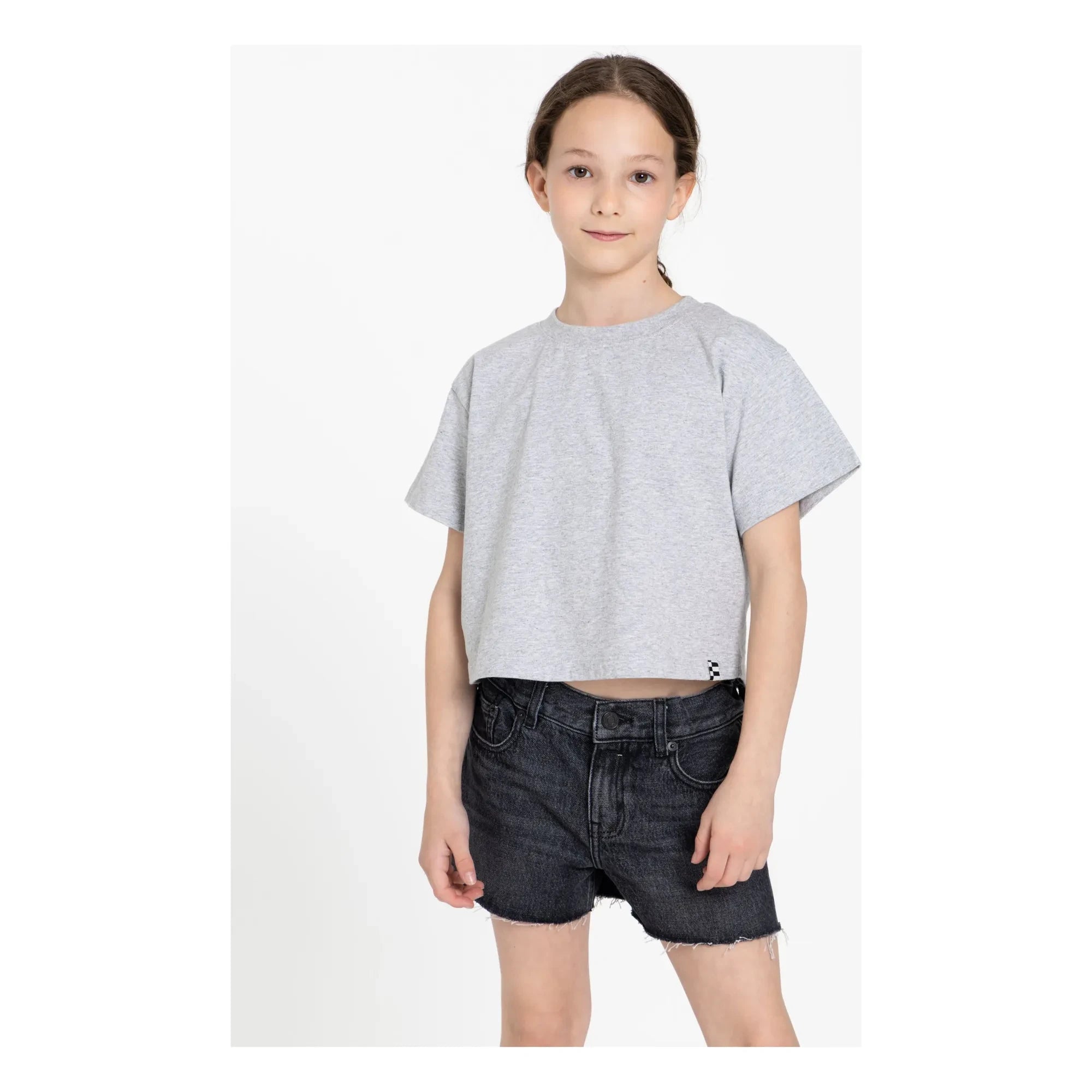 Finger in the nose – Jeans-Eva-Shorts | Jeansgrau