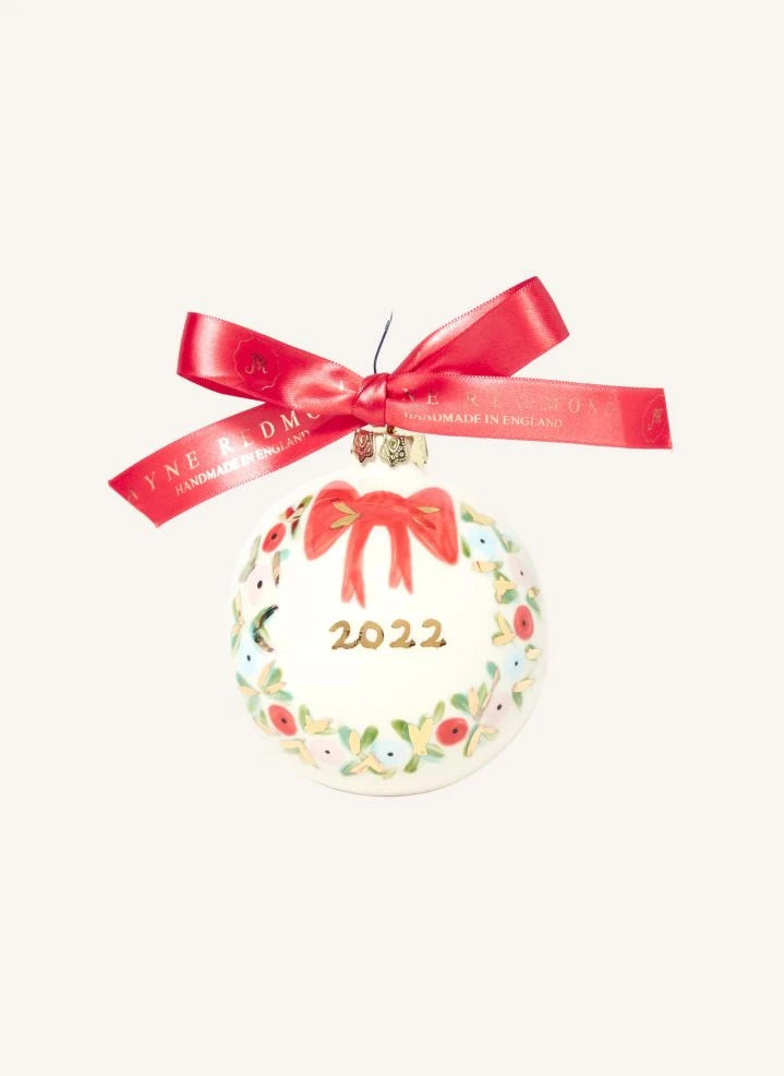 Jayne Redmond - 2022 Porzellan Weihnachtskugel