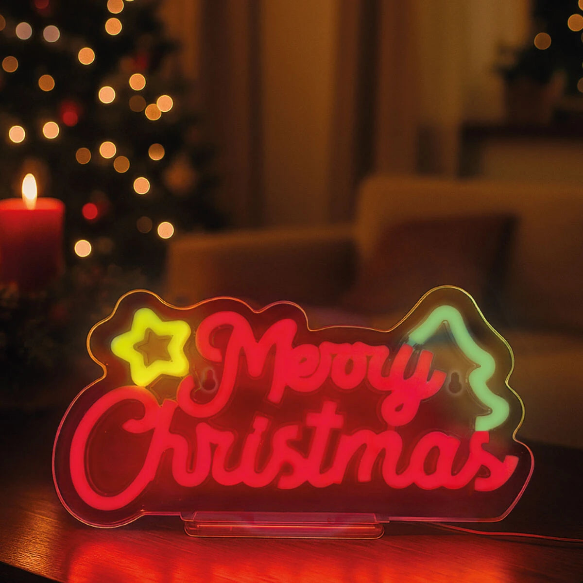 Legami - Merry Noel Noel LED Neon-Schild - Es ist ein Schild