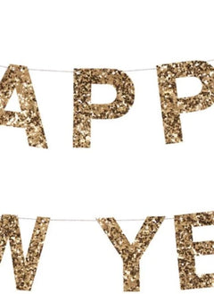 Meri Meri - Glitzernde Girlande zum Geburtstag | Gold