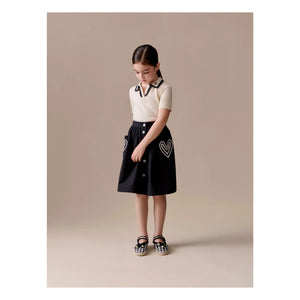Bonpoint - Polo Lisette Wolle | Ecru
