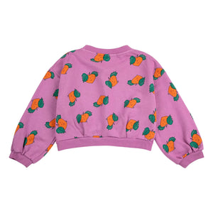 Bobo Choses - Lila Bio-Baumwolle Sweat Crop