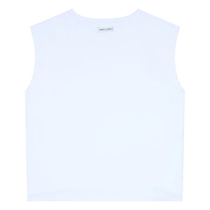 Smallable Woman - Freja Bio-Baumwoll ärmelloses T-Shirt | Weiß