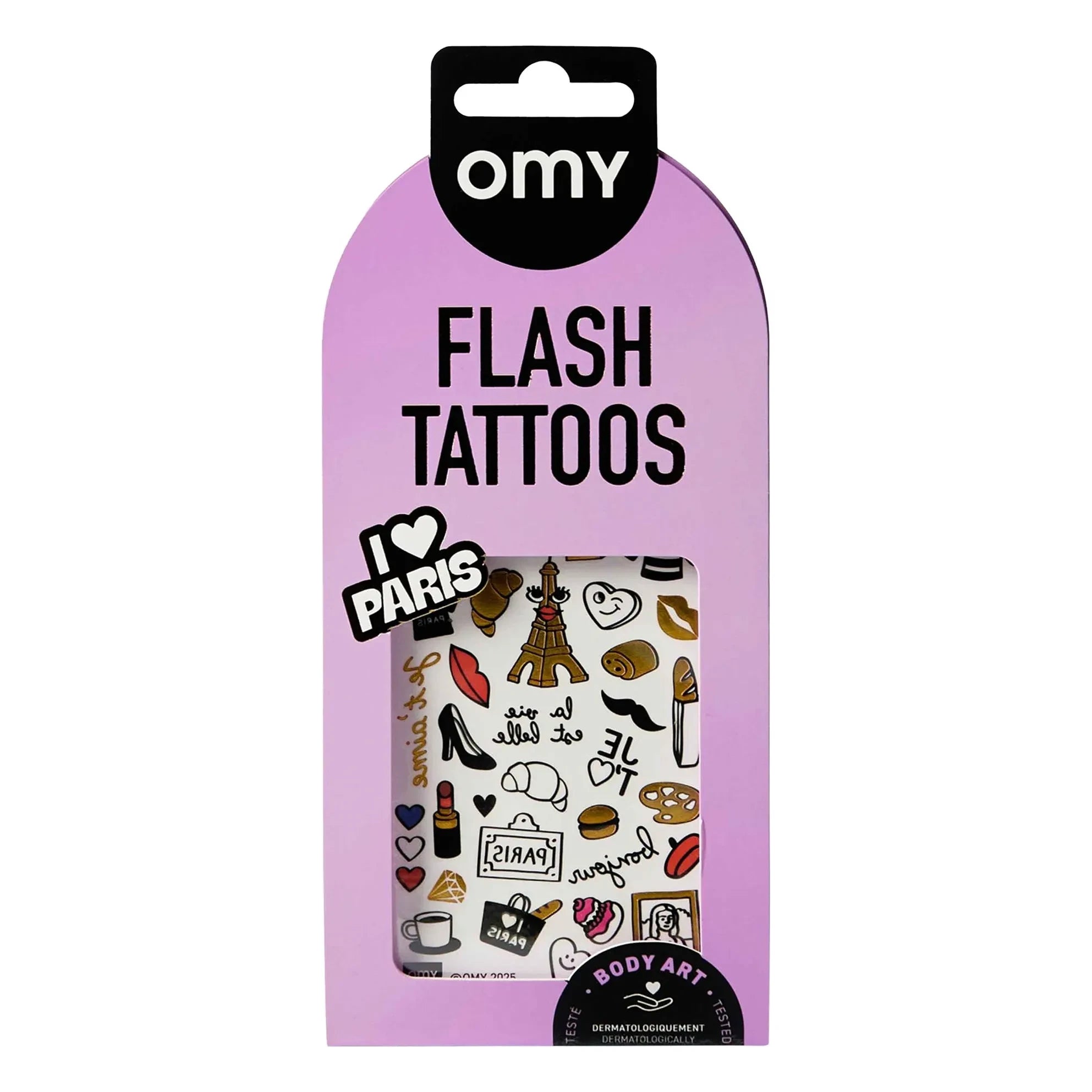 Omy - Ephemere Tattoos I Love Paris