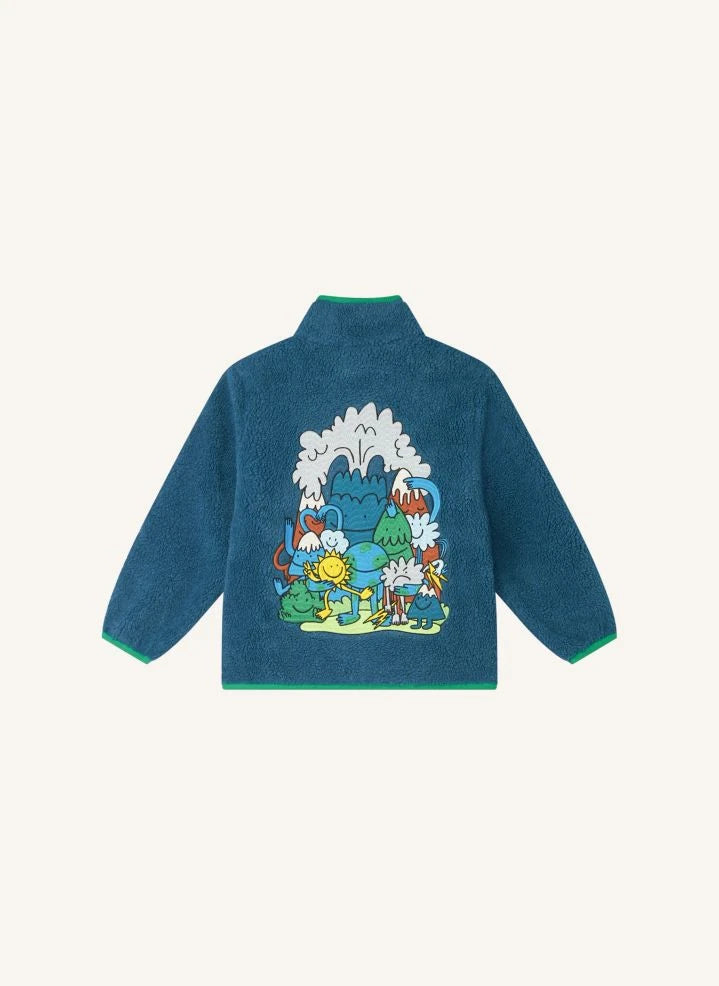 Stella McCartney Kids - Earth Sherpa-Jacke | Blau