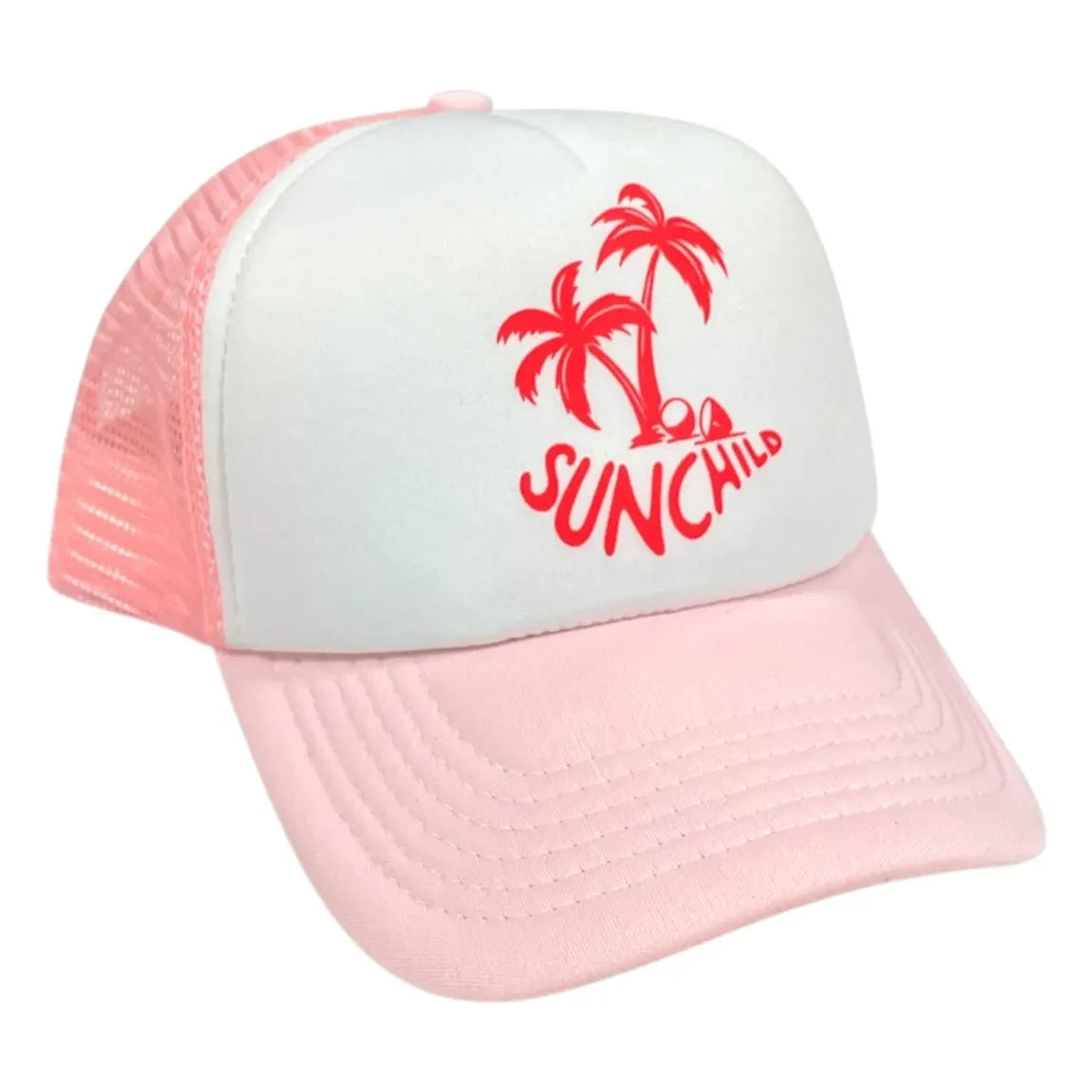 Sunchild - Palmtree Trucker Cap | Puderrosa