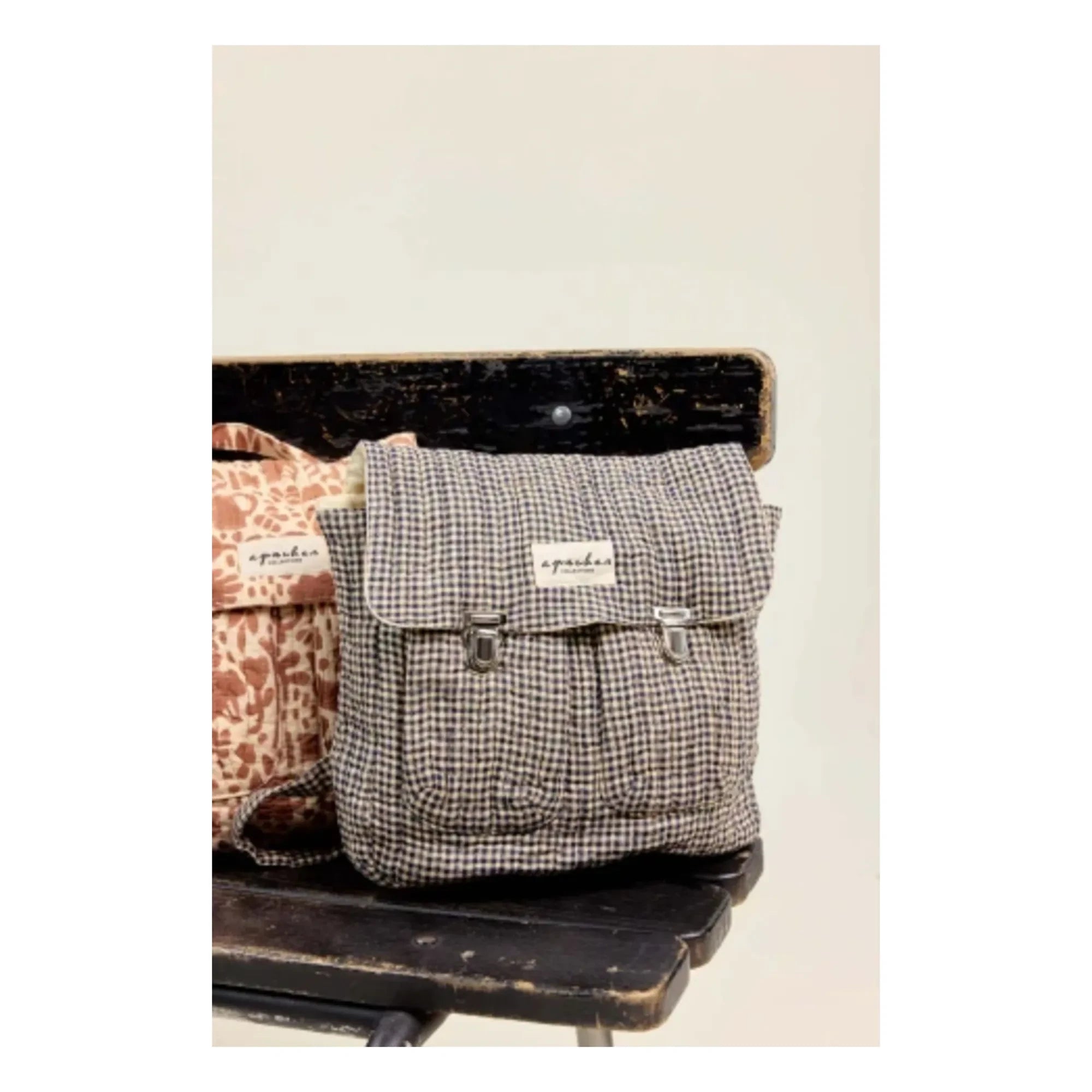Apaches - Suji Carreaux Rucksack | Schwarz
