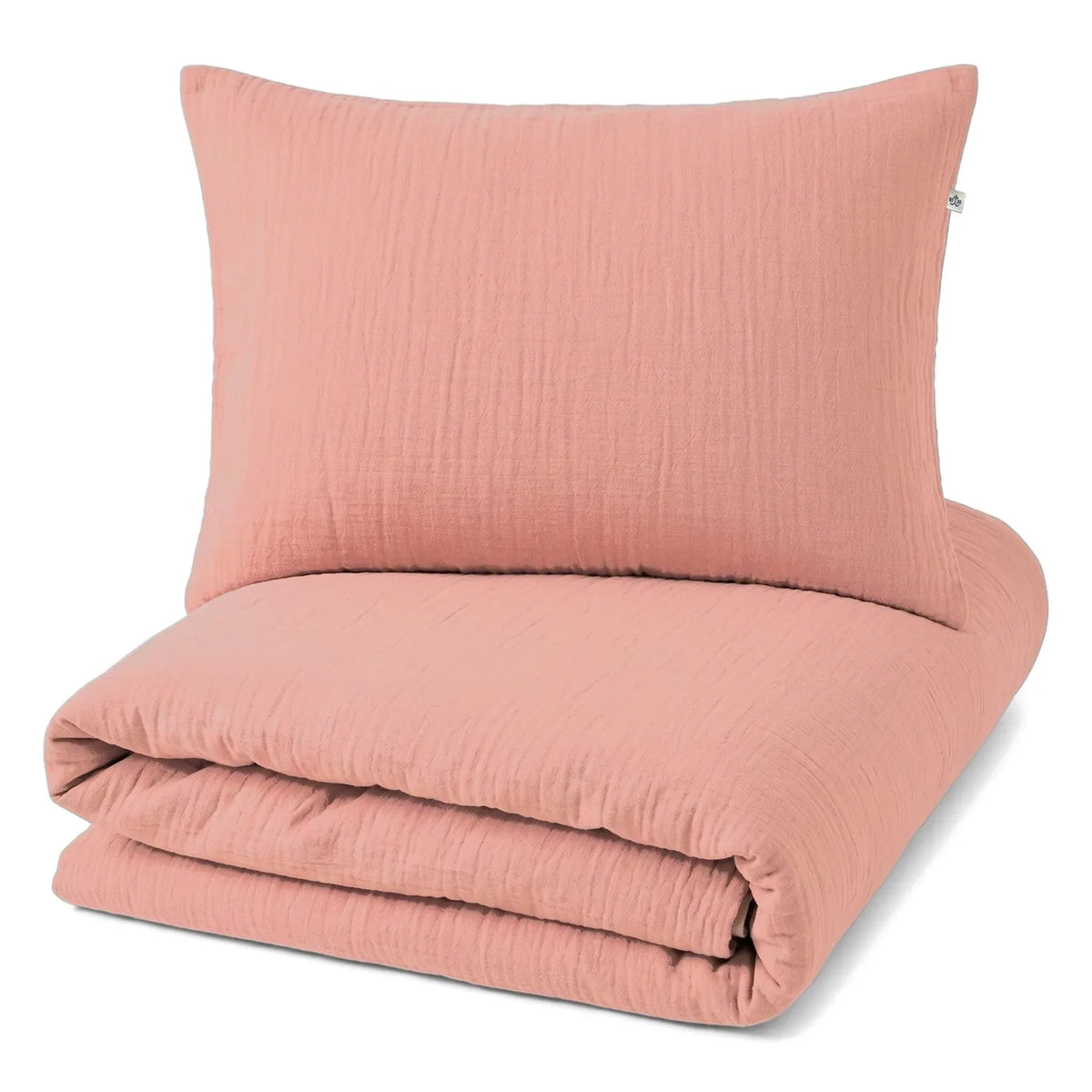 Editions Aimable - Paulette Bettwäsche-Set | Blasses Rosé-Musselin