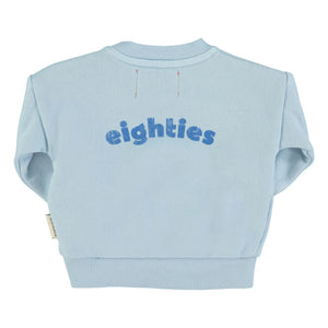 Piupiuchick - Eighties Sweatshirt aus Bio-Baumwolle | Hellblau