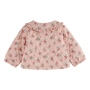 Emile et Ida - Blumenmuster Steppjacke | Rosa