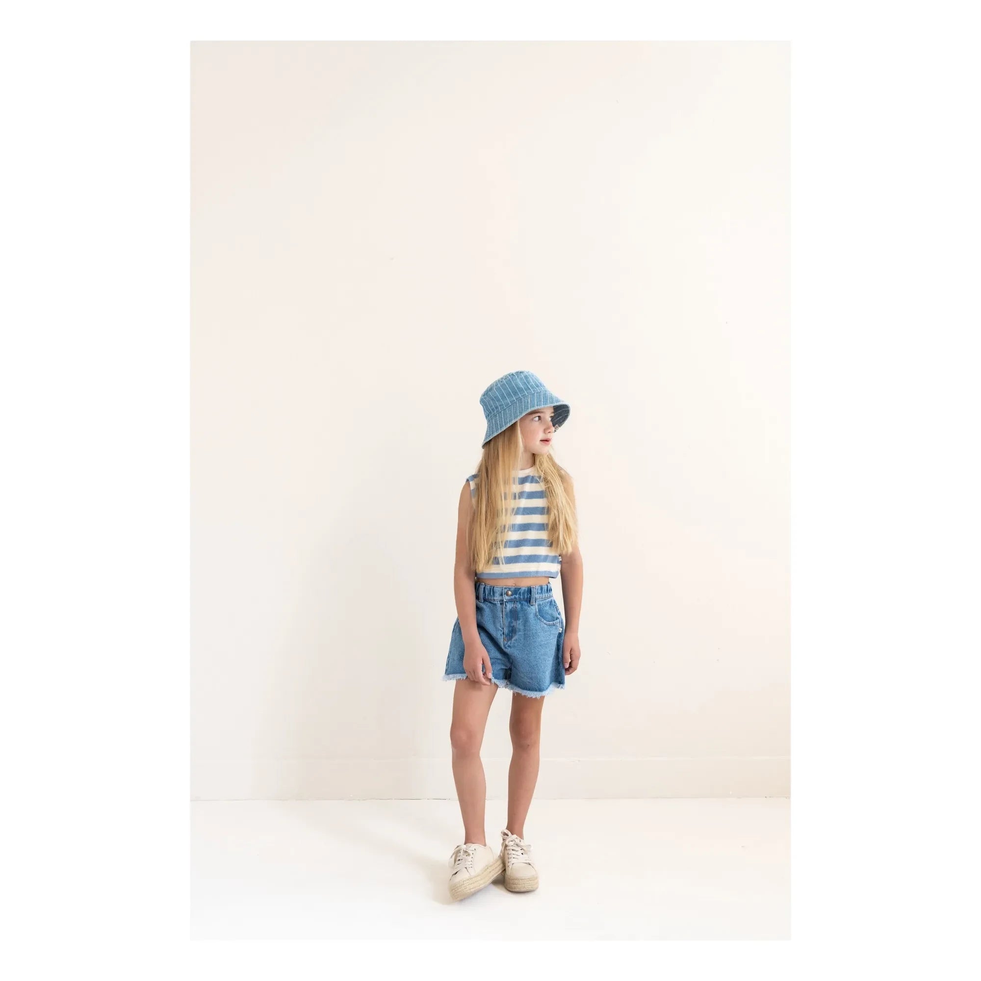 Jenest - Lilou Bio-Baumwoll-Denim-Shorts | Blau