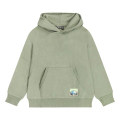 Tumble N'Dry – Kapuzen-Sweatshirt aus melierter Bio-Baumwolle | Hell Khaki