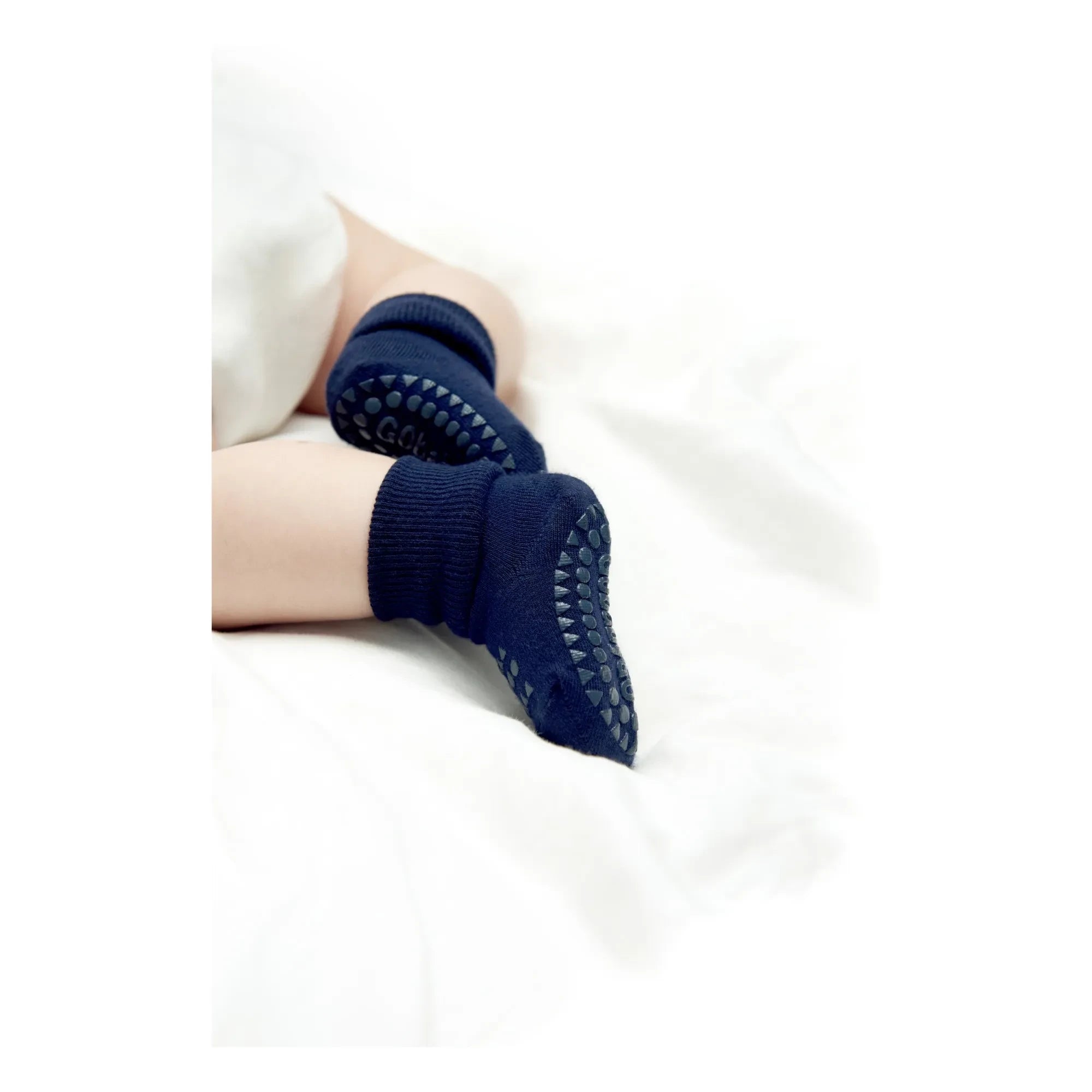 GOBABYGO - Rutschfeste Bambussocken | Marineblau