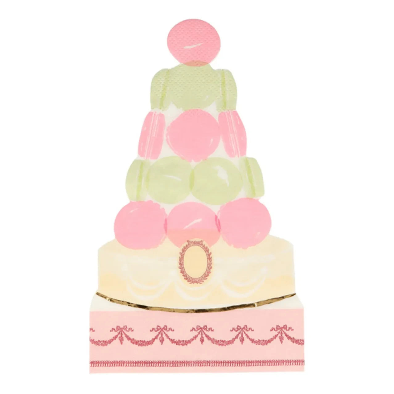 Meri Meri - Macaron-Pyramide Papierservietten - 8er Set
