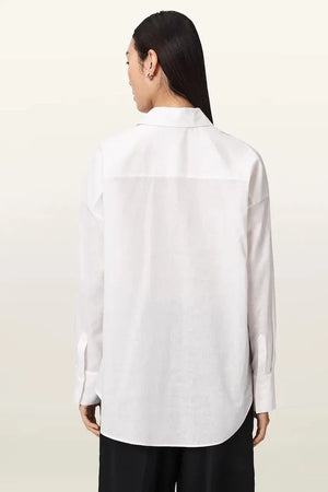 AllSaints Damen Leinenbluse SPARROW