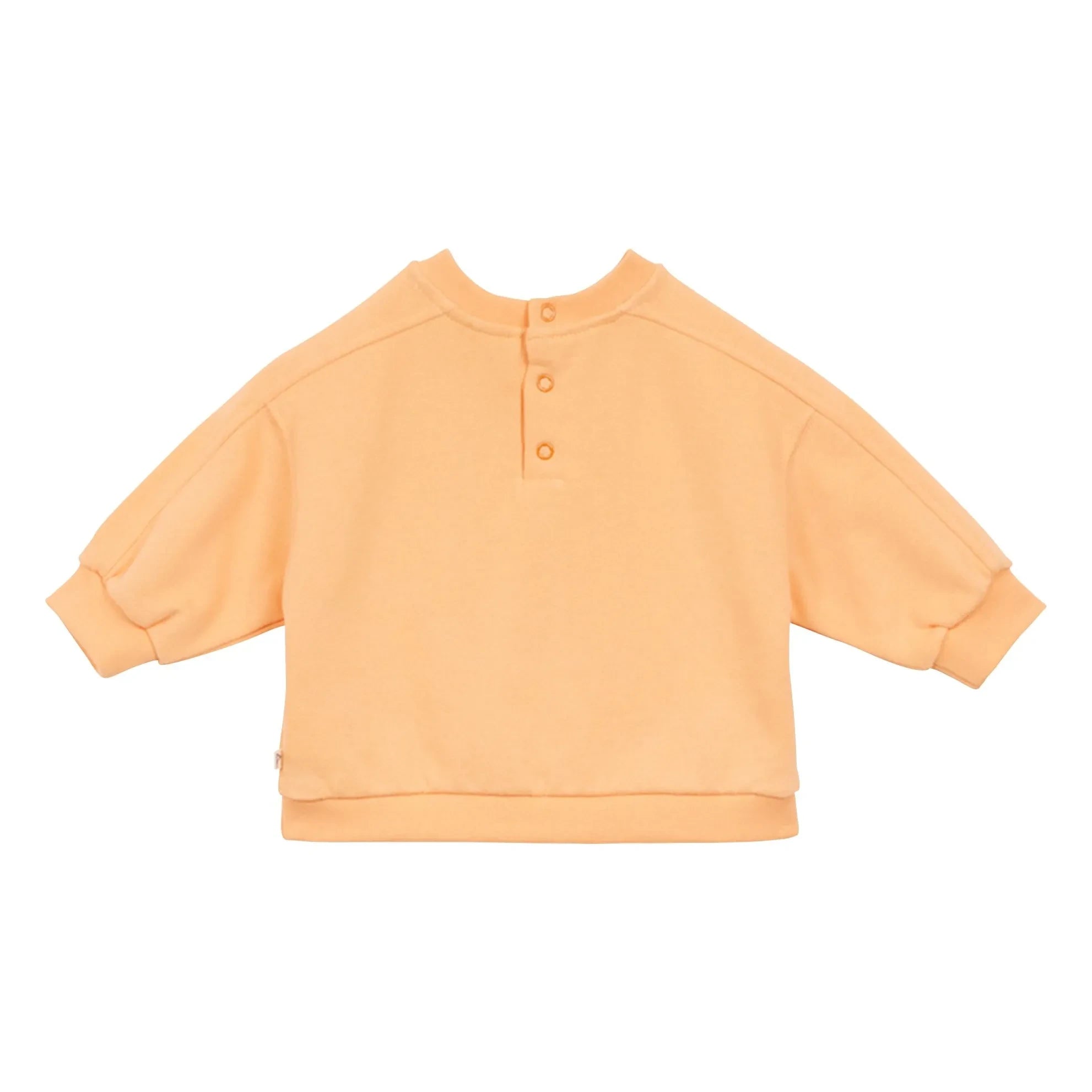 Arsène et Les Pipelettes - Sweatshirt Shrimp Club Bio-Baumwolle Baby | Aprikose