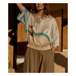 Mes Demoiselles - Malden Seidenbluse | Blau