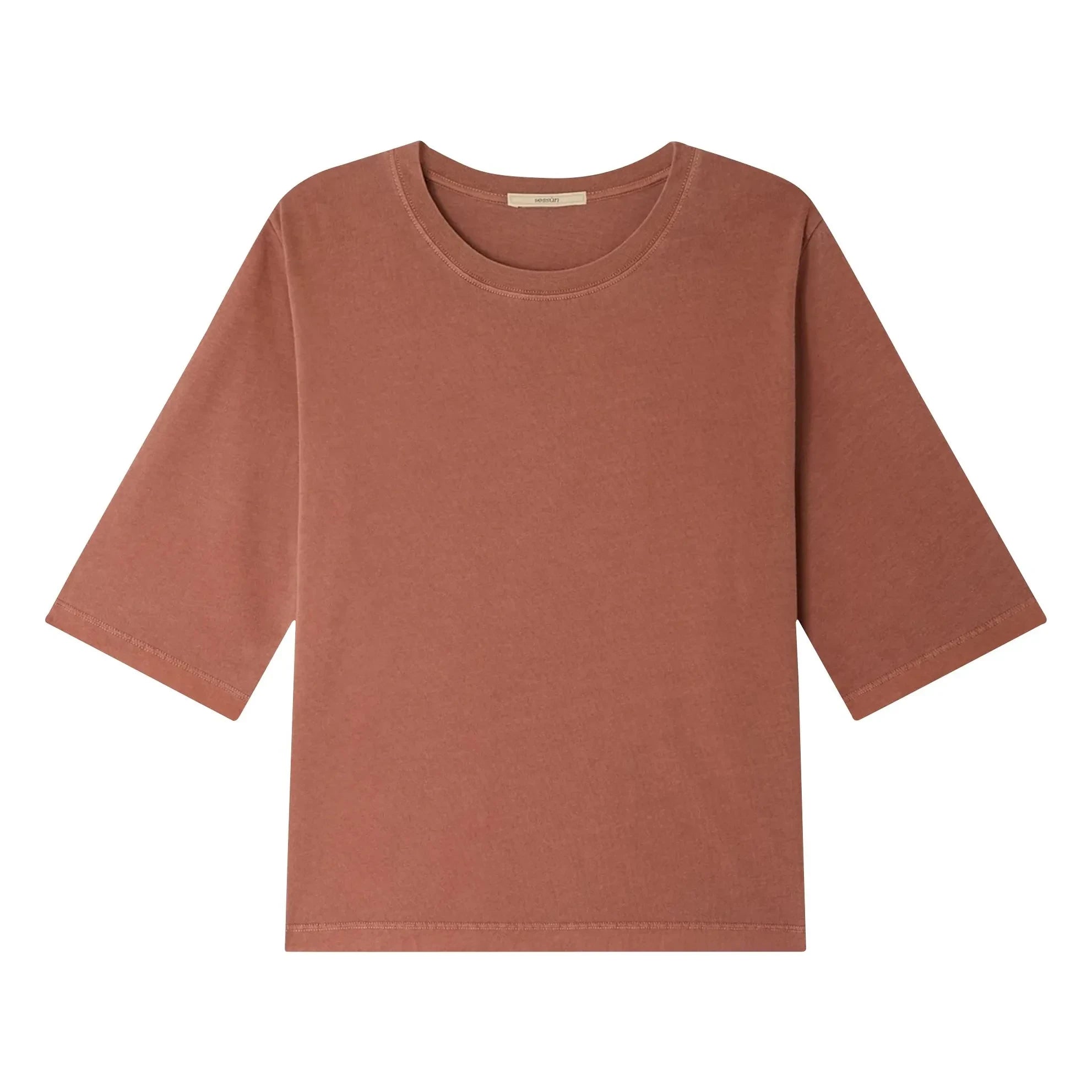Sessùn - Sergio Baumwoll-T-Shirt | Terrakotta