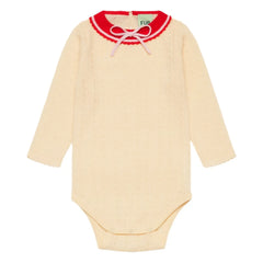 FUB - Merino Yün Fiyonklu Body | Krem