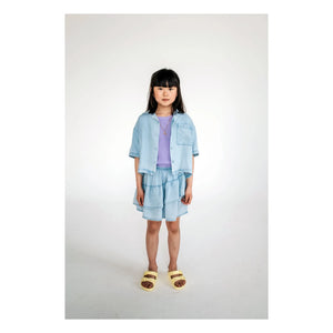 Repose AMS – Crop Tencel Hemd | Helles Denim