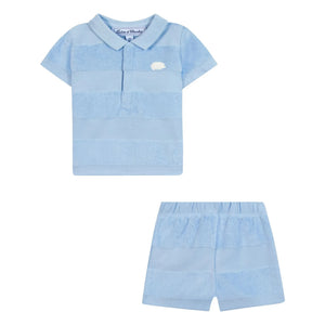 Tartine et Chocolat - Polo, Shorts und Handtuch Set | Hellblau