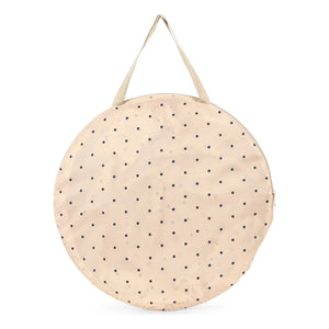 Konges Sløjd - Kleines Pop-Up Strandzelt Navy Punkte | Beige